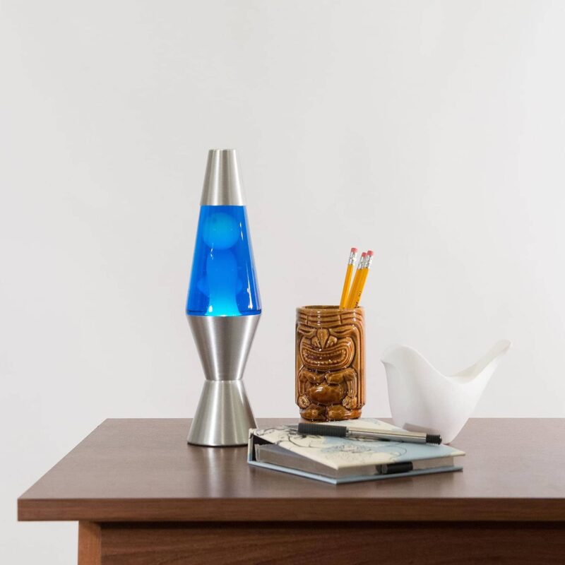 11.5″ LAVA Lamp – White/Blue/Silver - US 6173