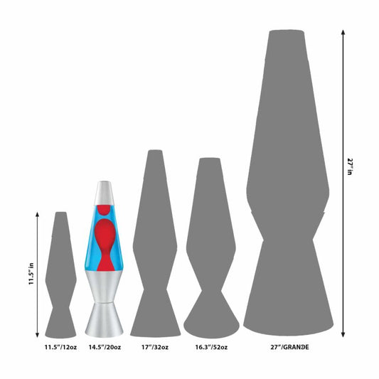 14.5″ LAVA Lamp – Red/Blue/Silver - US 1954