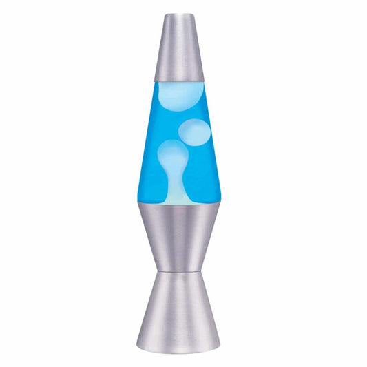 11.5″ LAVA Lamp  – White/Blue/Silver - US 7407