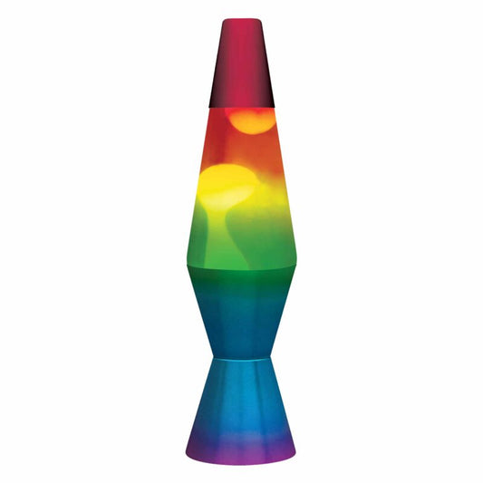 11.5″ LAVA Lamp Rainbow – White/Tricolor - US 6918