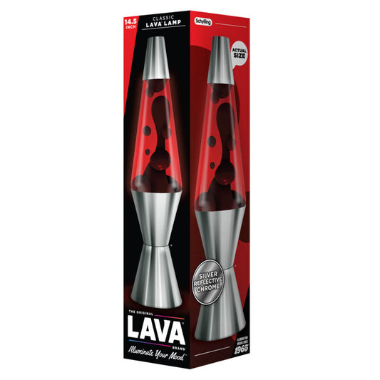 14.5″ Lava Lamp Chrome Plated Crimson - US 7317