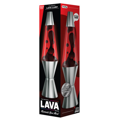 14.5″ Lava Lamp Chrome Plated Crimson - US 7586