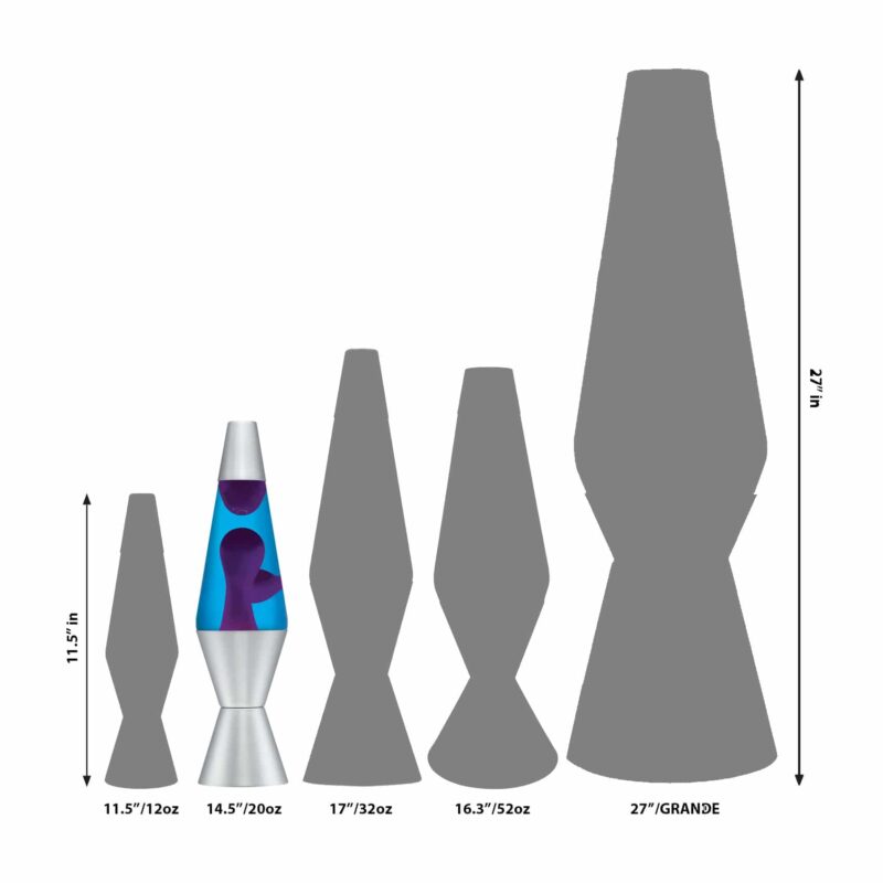 14.5″ LAVA Lamp – Purple/Blue/Silver - US 5689