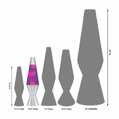 14.5” LAVA Lamp – Pink/Purple/Silver - US 2160