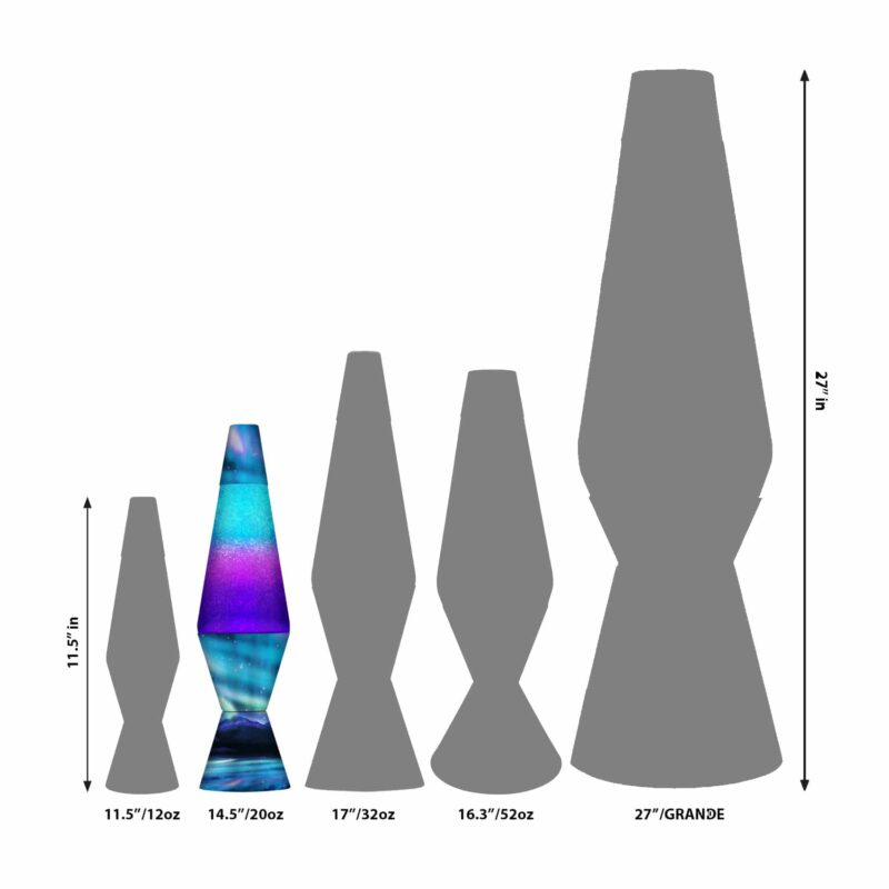 14.5″ LAVA Lamp Colormax Northern Lights – Glitter - US 7733