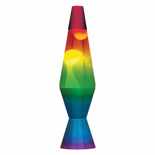 14.5” LAVA Lamp Rainbow – White/Clear/Tricolor - US 2848