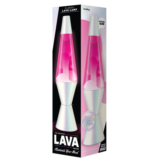 14.5″ Lava Lamp Opalescent Pearl - US 7607