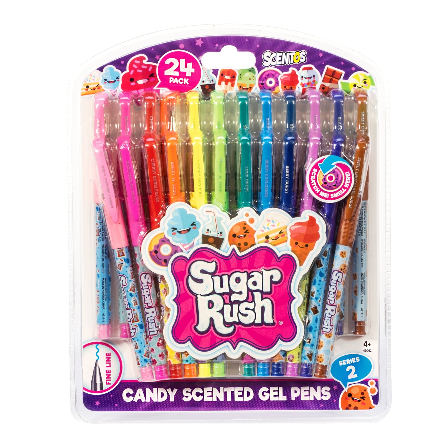 24 Sugar Rush Gel Pens – Scented - US 9018