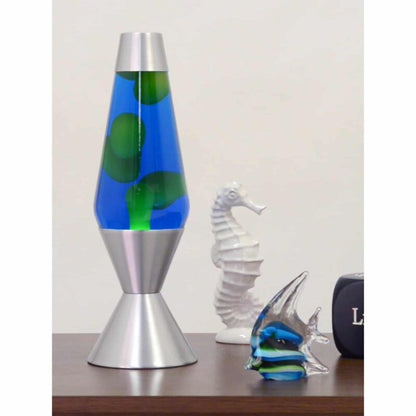 16.3″ LAVA Lamp – Yellow/Blue/Silver - US 6954