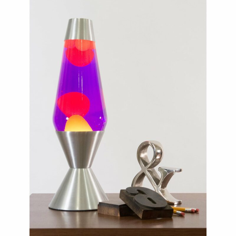 16.3″ LAVA Lamp – Yellow/Purple/Silver - US 5510