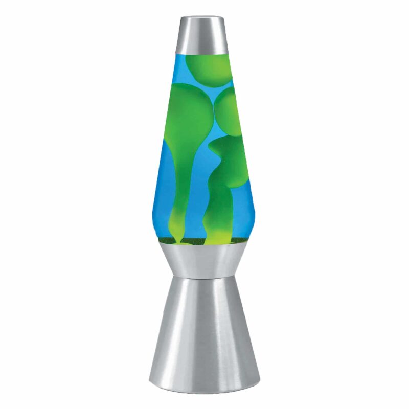 27″ LAVA Lamp Grande – Yellow/Blue/Silver - US 5844