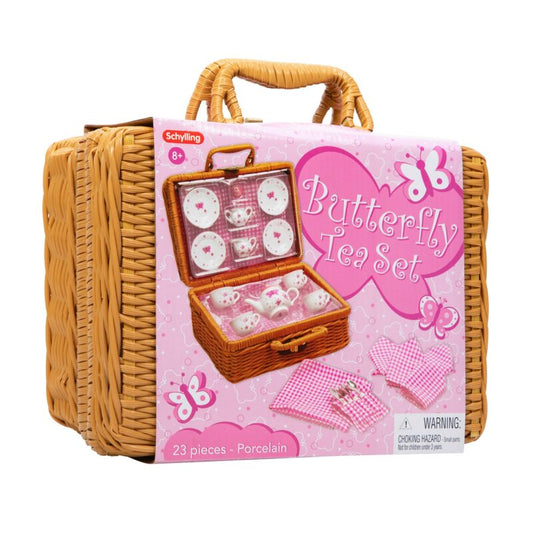 Butterfly Tea Set Basket - US 1386