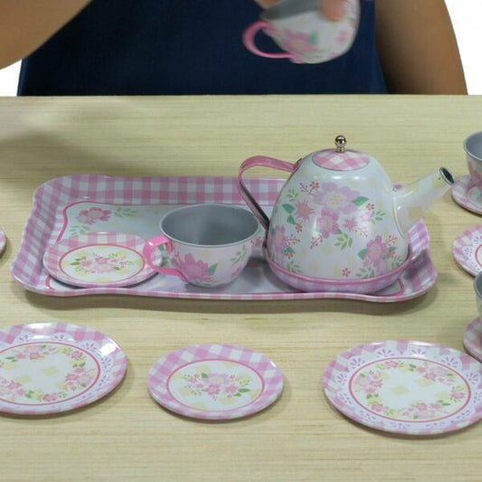 Fancy Tin Tea Set - US 1158