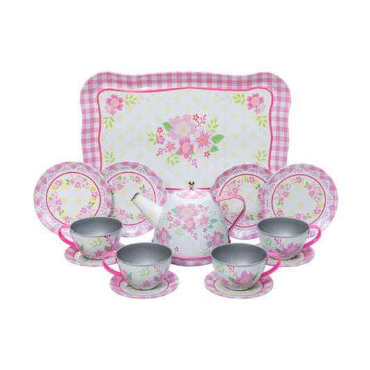 Fancy Tin Tea Set - US 1158