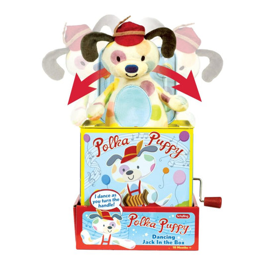 Polka Puppy Jack in the Box - US 7872